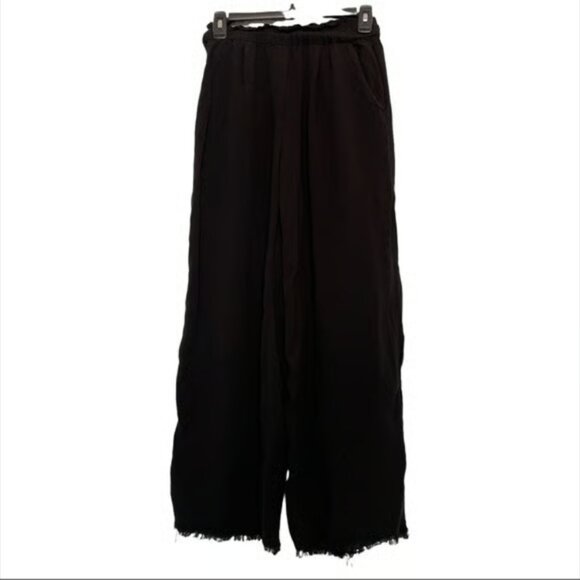 H&M High Waisted Paperbag Black Pants Trouser Size 4 EUC #M-080 - Picture 1 of 3